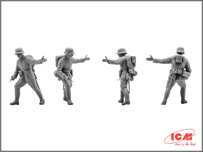 ICM 35291 Plastic model kit Scale figures 1:35 German Assault Troops, 1917-1918