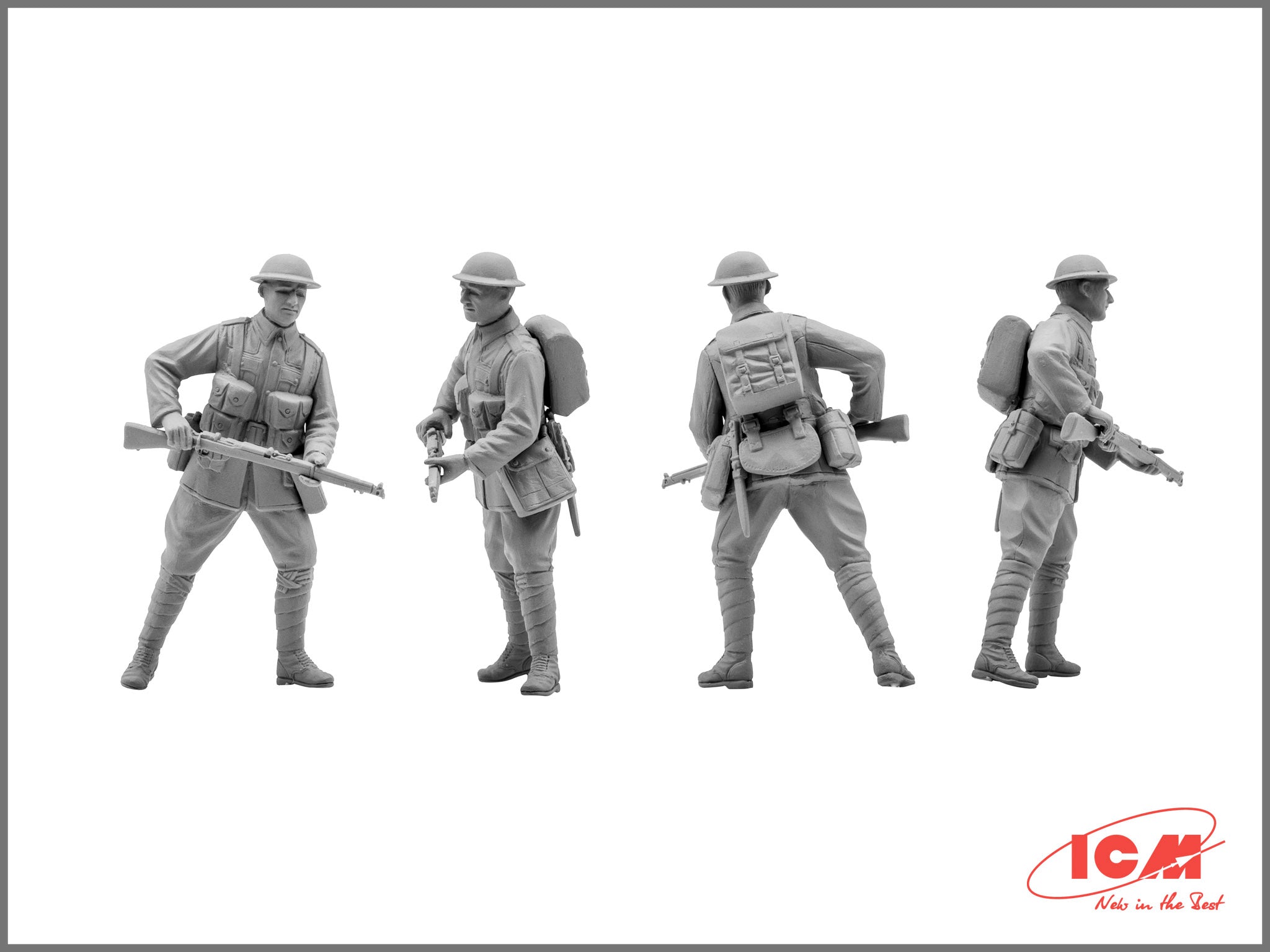 ICM 35301 Plastic model kit Scale figures 1:35 British infantry, 1917-1918