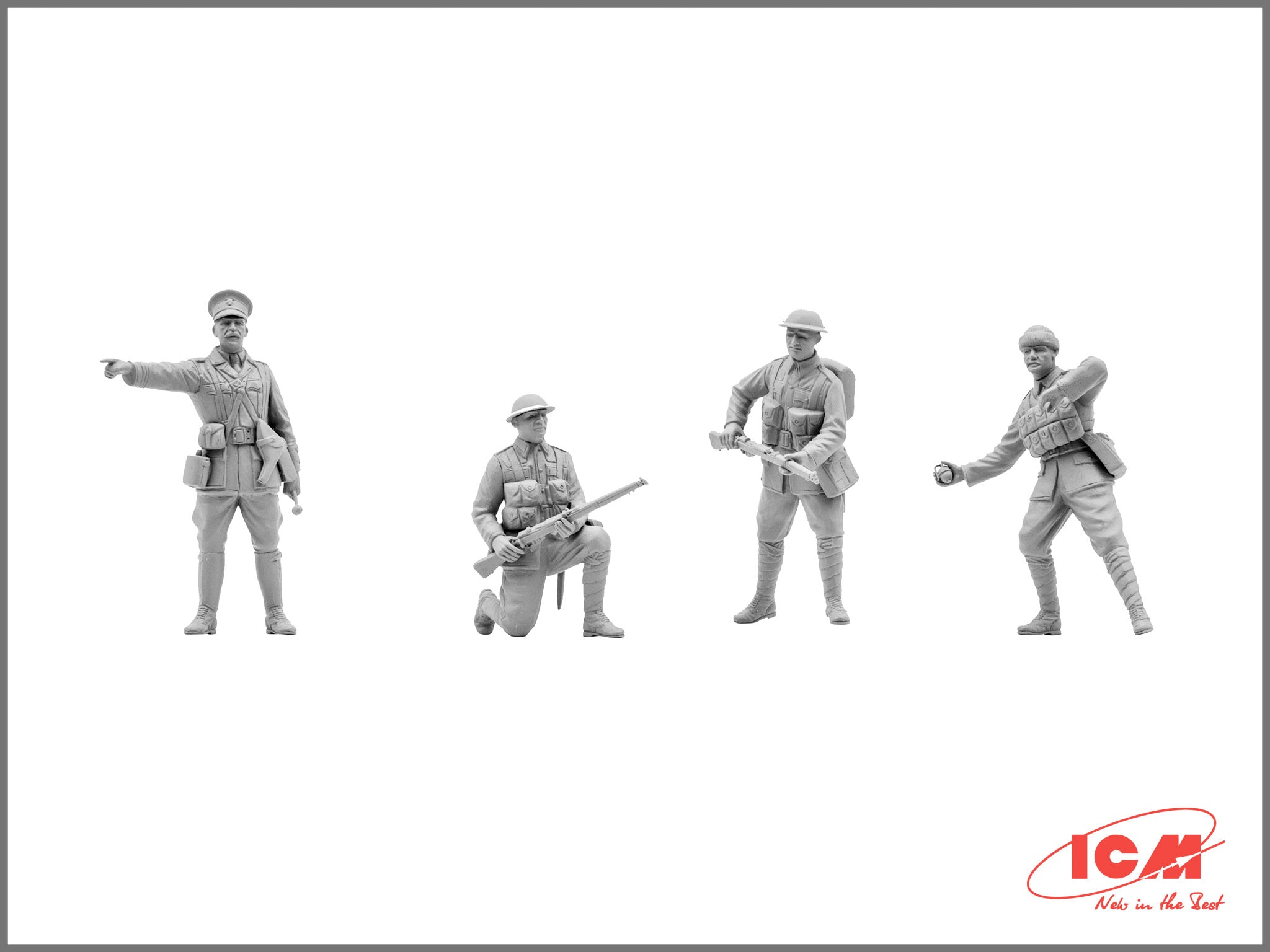 ICM 35301 Plastic model kit Scale figures 1:35 British infantry, 1917-1918