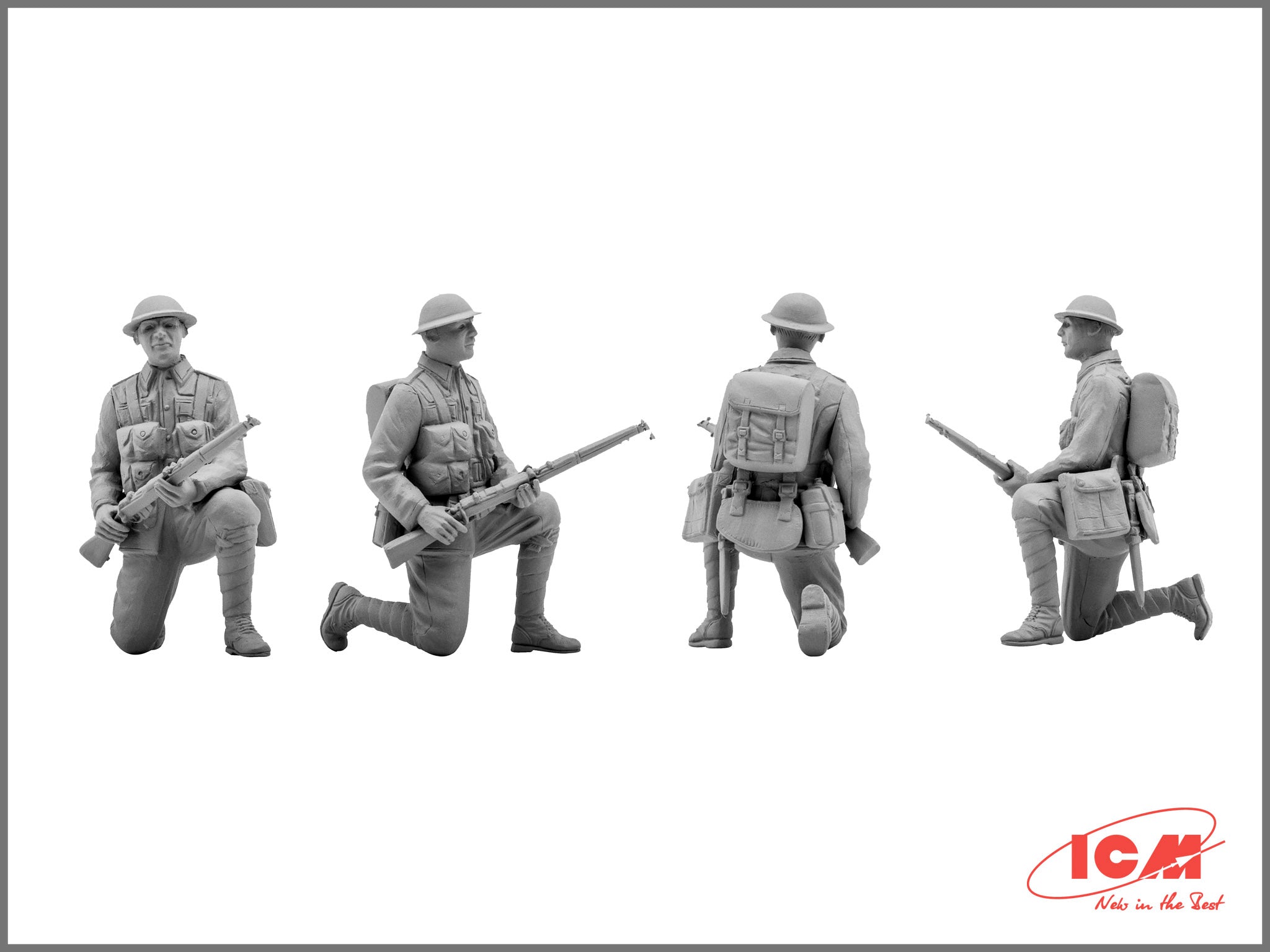 ICM 35301 Plastic model kit Scale figures 1:35 British infantry, 1917-1918