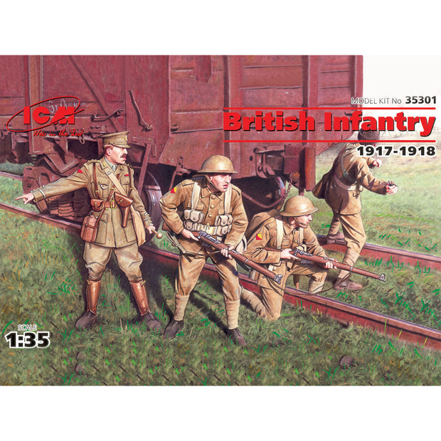 ICM 35301 Plastic model kit Scale figures 1:35 British infantry, 1917-1918