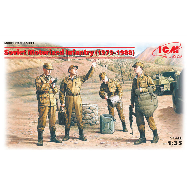 ICM 35331 Plastic model kit 1:35 Soviet motorized infantry Afghanistan 1979-88