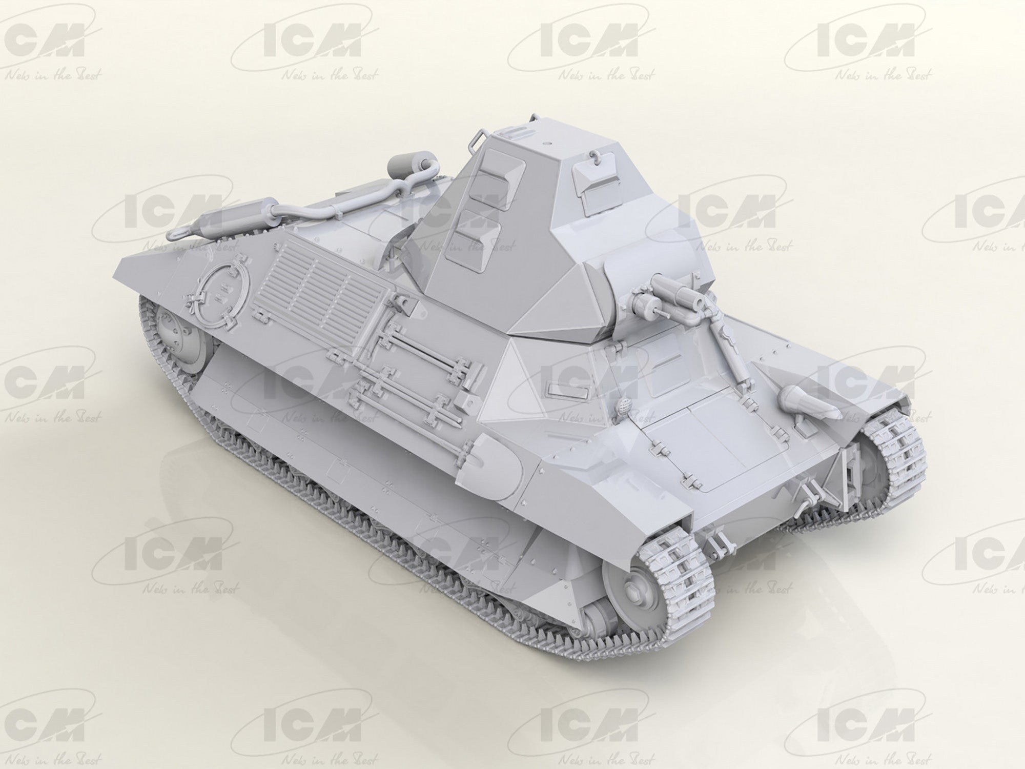 ICM 35337 Plastic model kit Scale 1:35 FCM 36 French Light Tank - German service