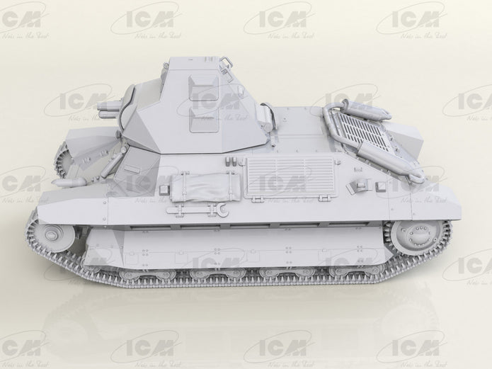 ICM 35338 Plastic model Tank kit 1:35 FCM 36 with French Tank Crew kits model