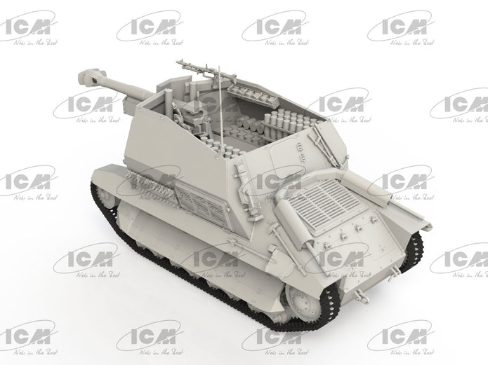 ICM 35340 model kit 1:35 WWII German howitzer, 10.5cm leFH auf Geschutzwagen