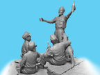 ICM 35343 Scale 1/35 “Prost!” Between Battles Bergepanther WWII German Tankmen