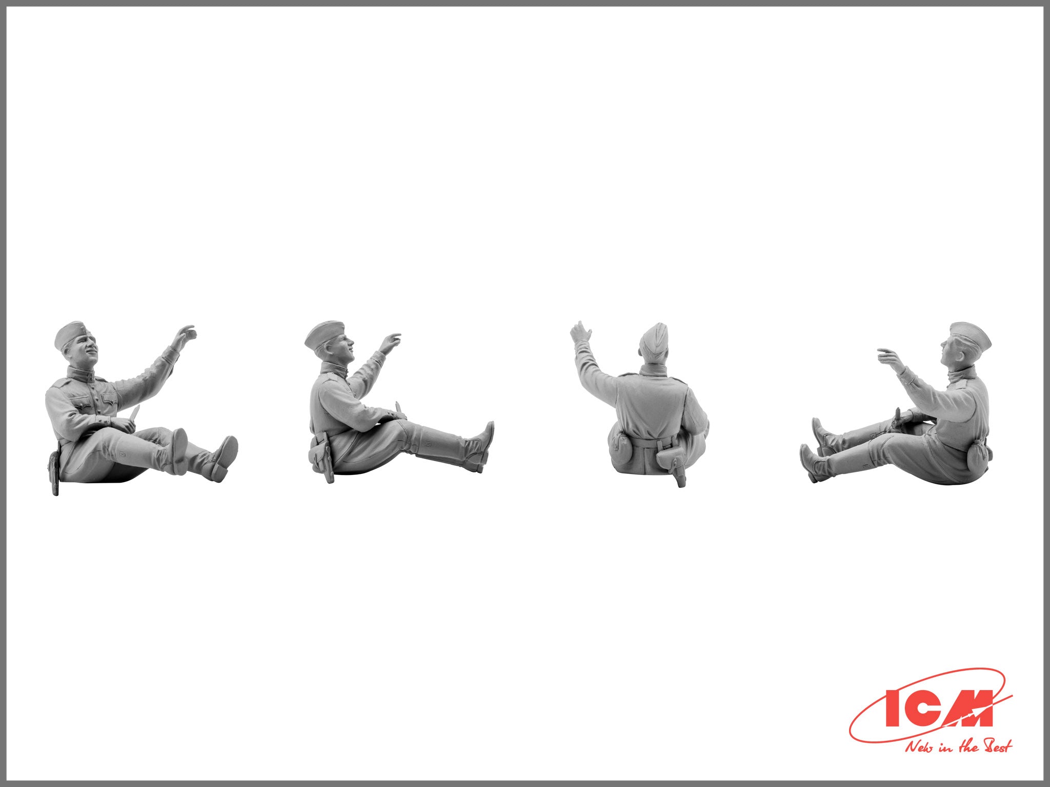 ICM 35351 Plastic model kit Scale figures 1:35 Soviet tank crew, 1943-1945