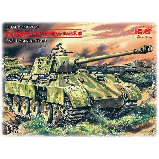 ICM 35361 Plastic model kit Tank Scale 1:35 Pz.Kpfw V Panther Ausf.D kit models