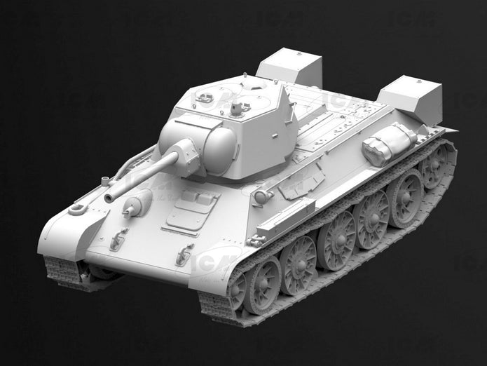 ICM 35365 Scale model kit 1:35 T-34/76 (early 1943) WWII Soviet medium tank