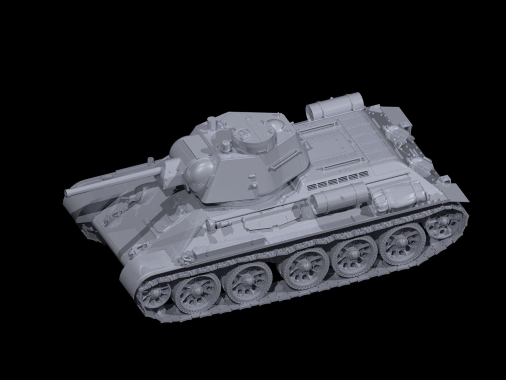 ICM 35366 Scale model kit tank 1:35 Т-34/76 (late 1943 prod.) WWII Soviet medium