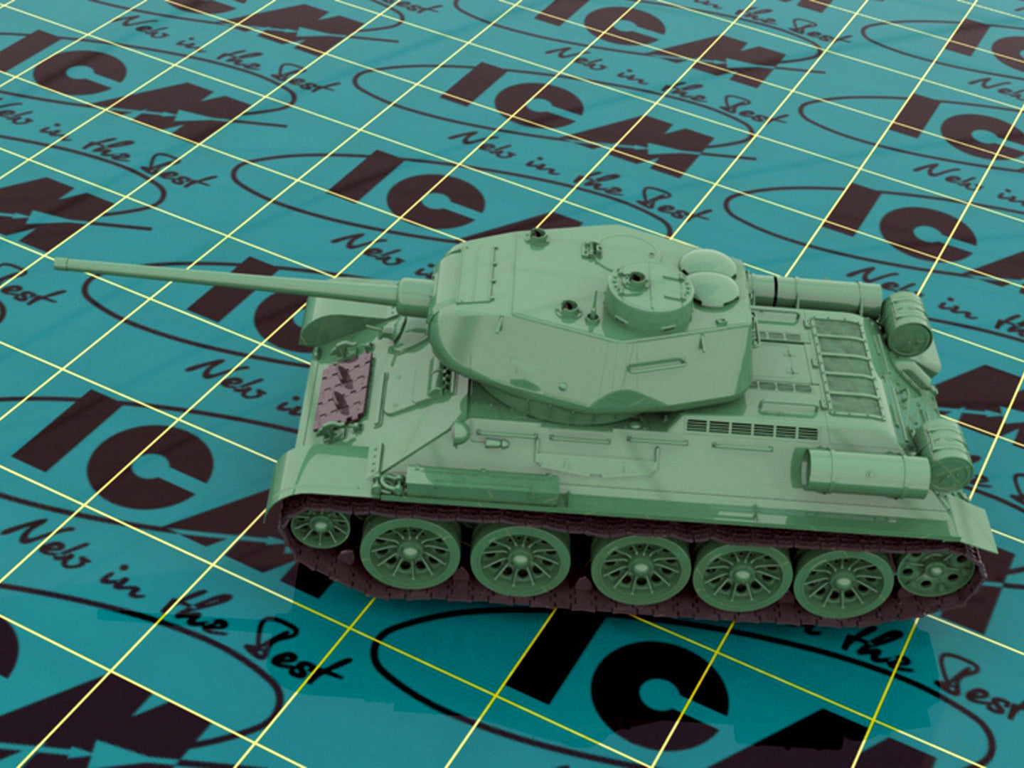 ICM 35367 Plastic model Tank kit Scale 1:35 Т-34-85, WWII Soviet Medium Tank