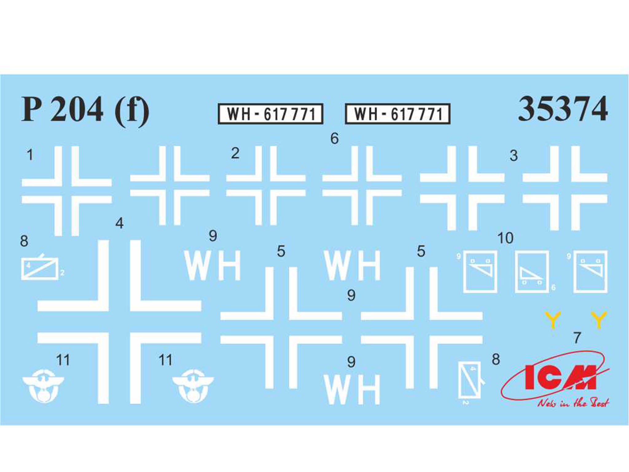 ICM 35374 Scale model kit 1:35 Panzerspahwagen P 204 (f), WWII German Armoured