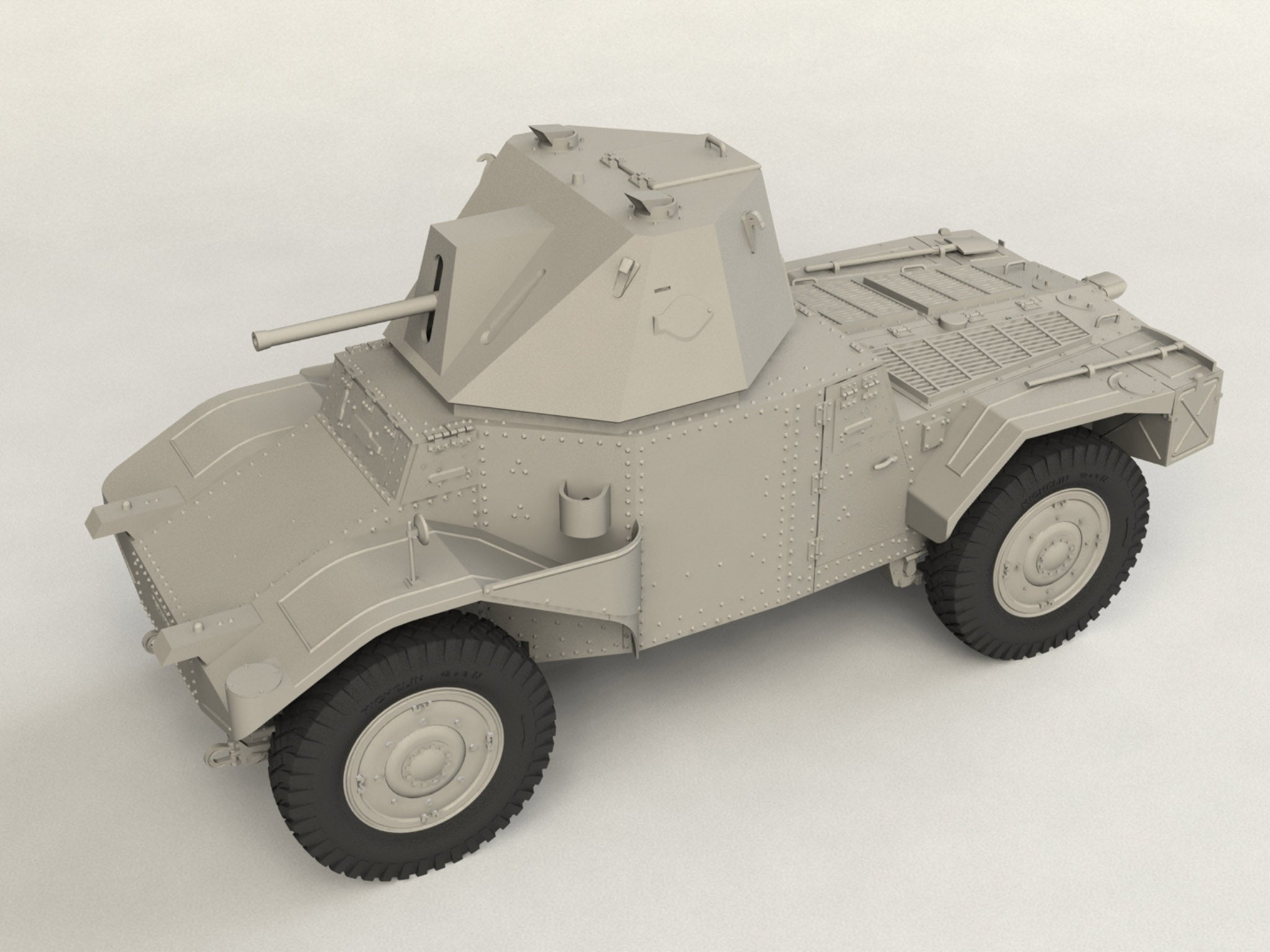 ICM 35377 Plastic model kit 1:35 Panzerspähwagen P204 (f) CDM turret WWII German