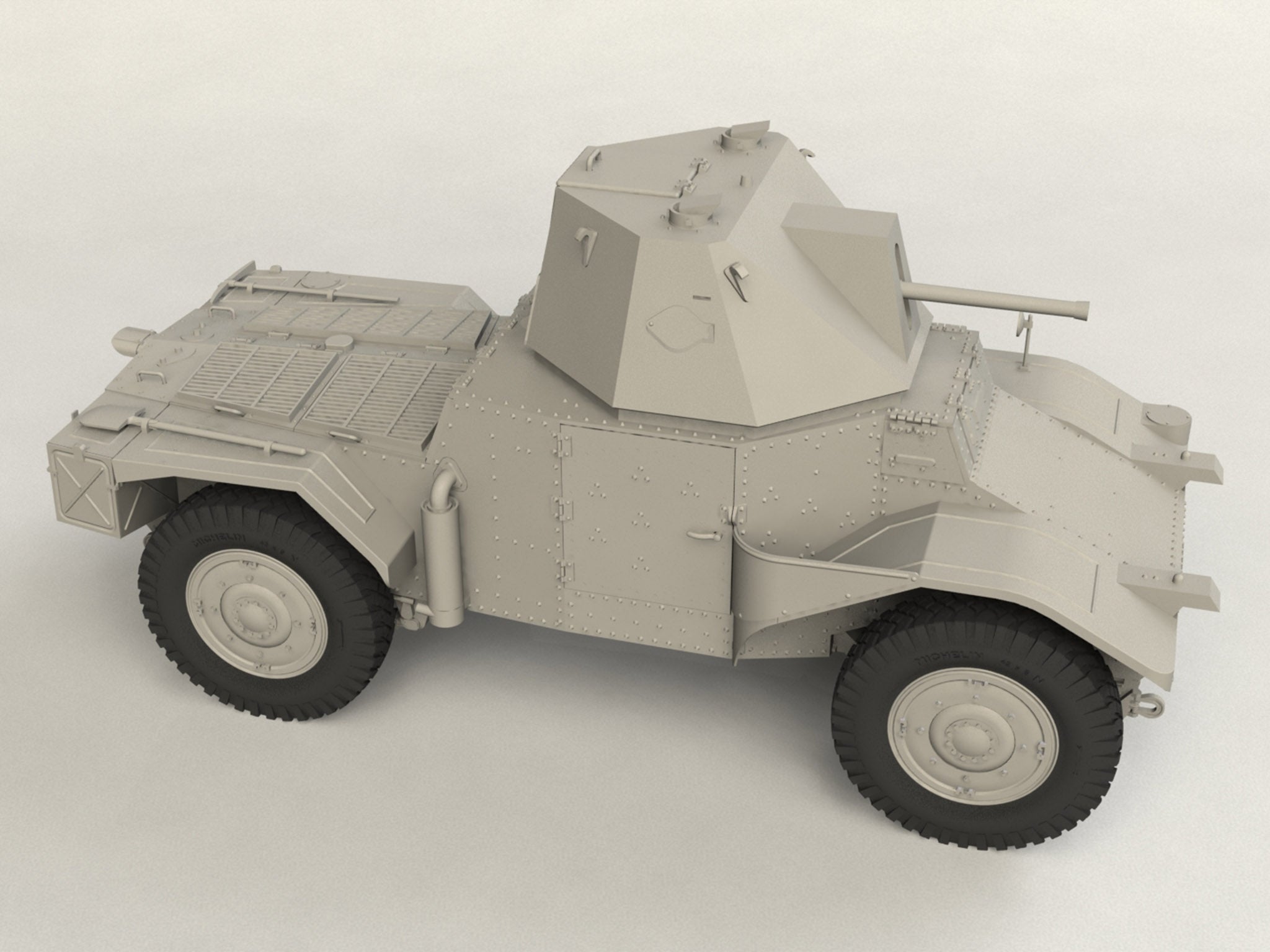 ICM 35377 Plastic model kit 1:35 Panzerspähwagen P204 (f) CDM turret WWII German