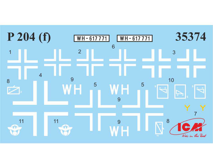 ICM 35382 Plastic model kit Scale 1:35 P 204(f) with German armored vehicle crew