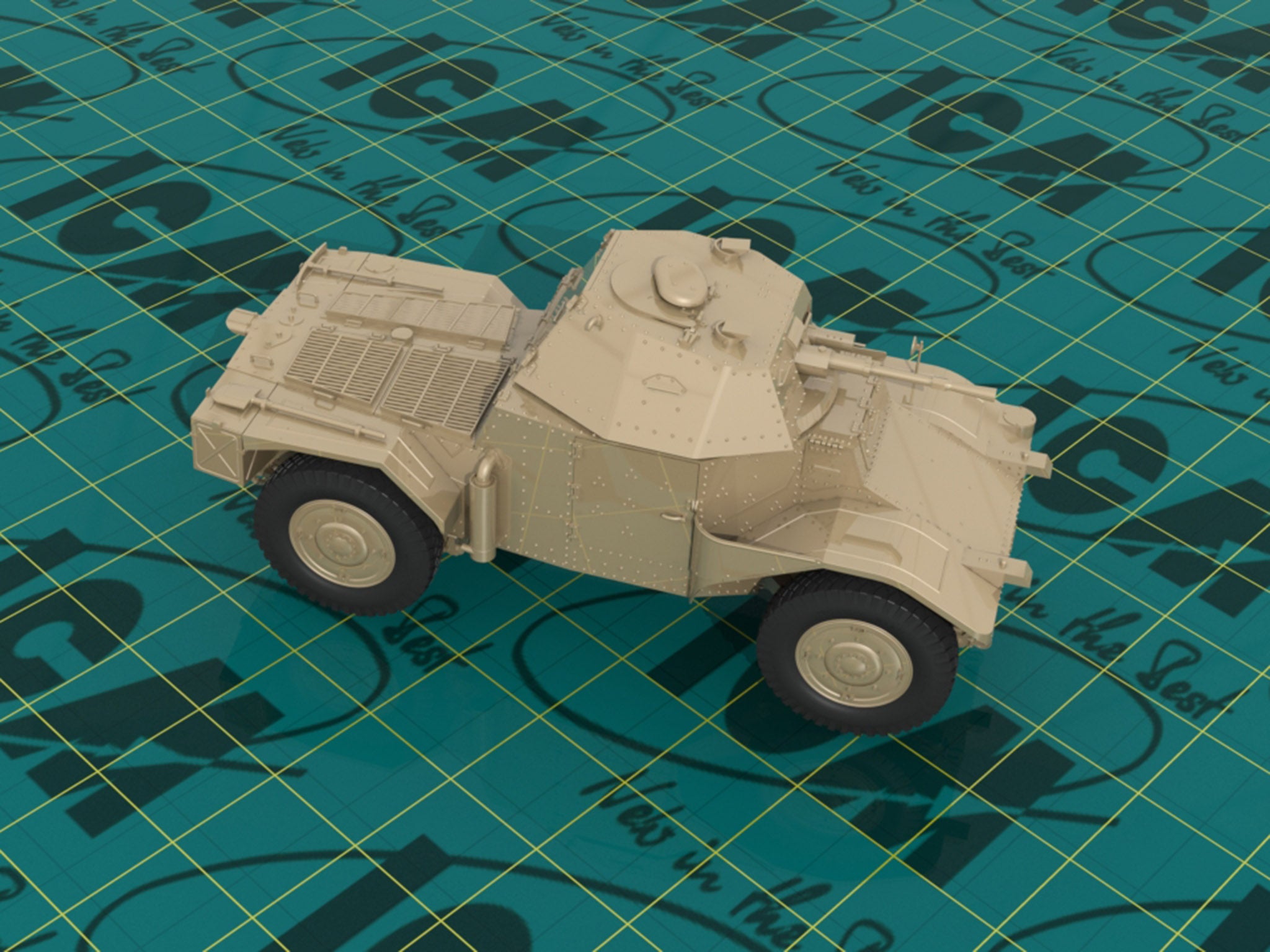 ICM 35382 Plastic model kit Scale 1:35 P 204(f) with German armored vehicle crew