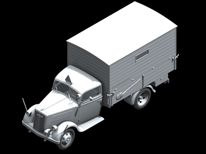 ICM 35402 Plastic model kit Scale 1:35 Typ 2,5-32 shelter, WWII German ambulance