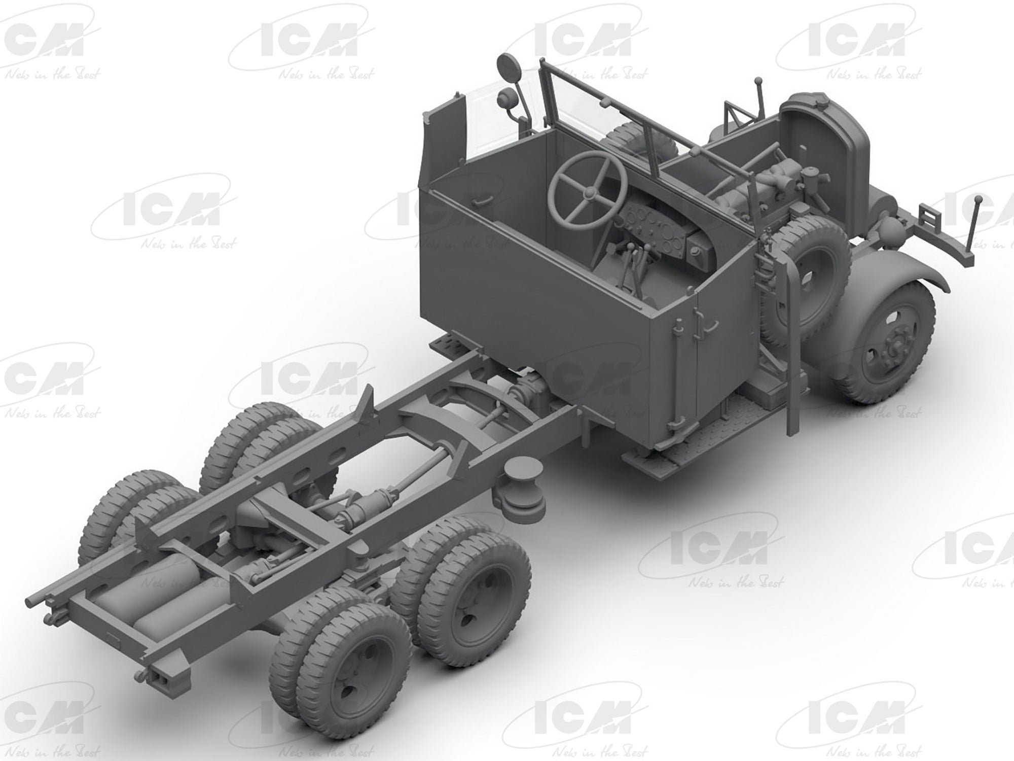 ICM 35405 Plastic car kit models Scale 1:35 Typ LG3000, WWII German Army truck