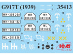 G917T Truppenluftschutzwagen Scale 1:35 ICM35408 Plastic Model Truck Kit