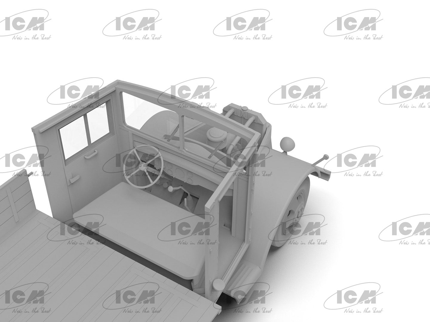 ICM 35409 Plastic model kit 1:35 V3000S ‘Einheitsfahrerhaus’ WWII German Truck