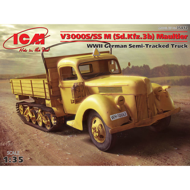 ICM 35412 Plastic model truck kit Scale 1:35 V3000S/SS M (Sd.Kfz.3b) Maultier