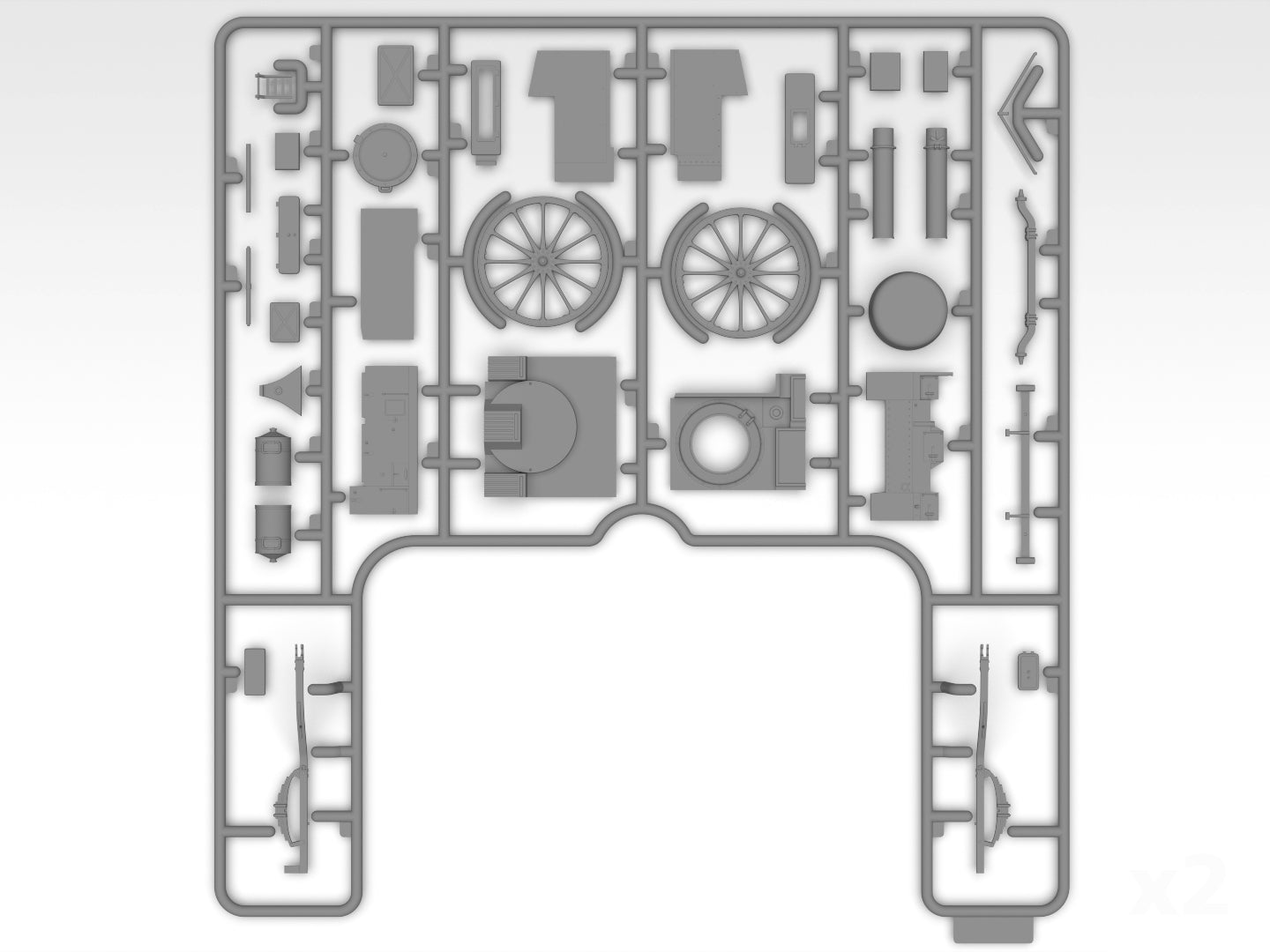 AHN ‘Gulaschkanone’ WWII German mobile field kitchen 1:35 ICM 35415 Model Kit