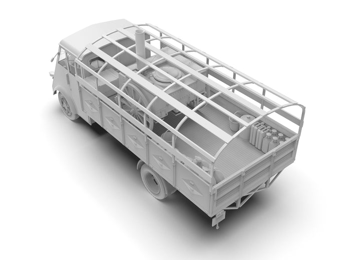 AHN ‘Gulaschkanone’ WWII German mobile field kitchen 1:35 ICM 35415 Model Kit