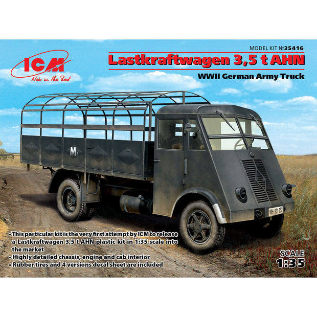 ICM 35416 Plastic model kit 1:35 Lastkraftwagen 3,5 t AHN WWII German Army truck