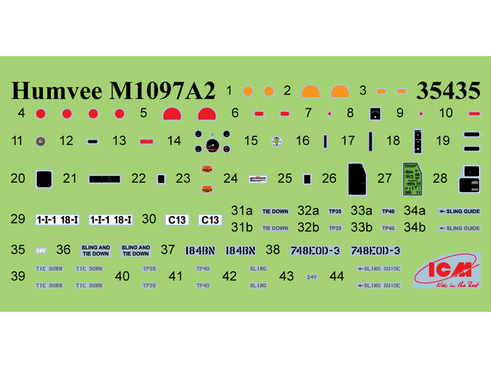 Cargo Carrier Humvee M1097A2 Scale 1:35 ICM35436 Plastic Model Armored vehicle Kit