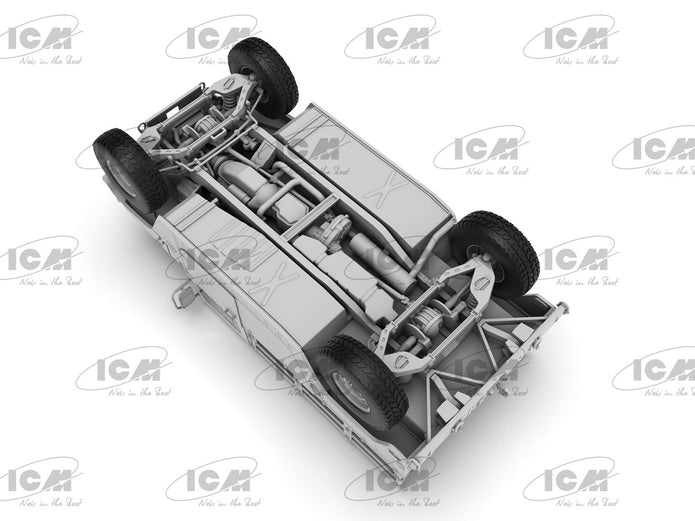 Cargo Carrier Humvee M1097A2 Scale 1:35 ICM35436 Plastic Model Armored vehicle Kit