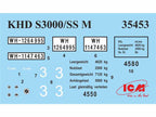 ICM 35453 model kit 1:35 WWII German Semi-Tracked Truck KHD S3000/SS M Maultier