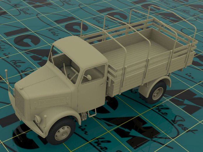 ICM 35454 Plastic model truck kit Scale 1:35 KHD A3000, German truck, WWII