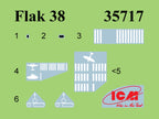 Sd.Kfz.3b with Flak 38 Truppenluftschutzwagen Scale 1:35 ICM35455 Plastic Model Truck Kit