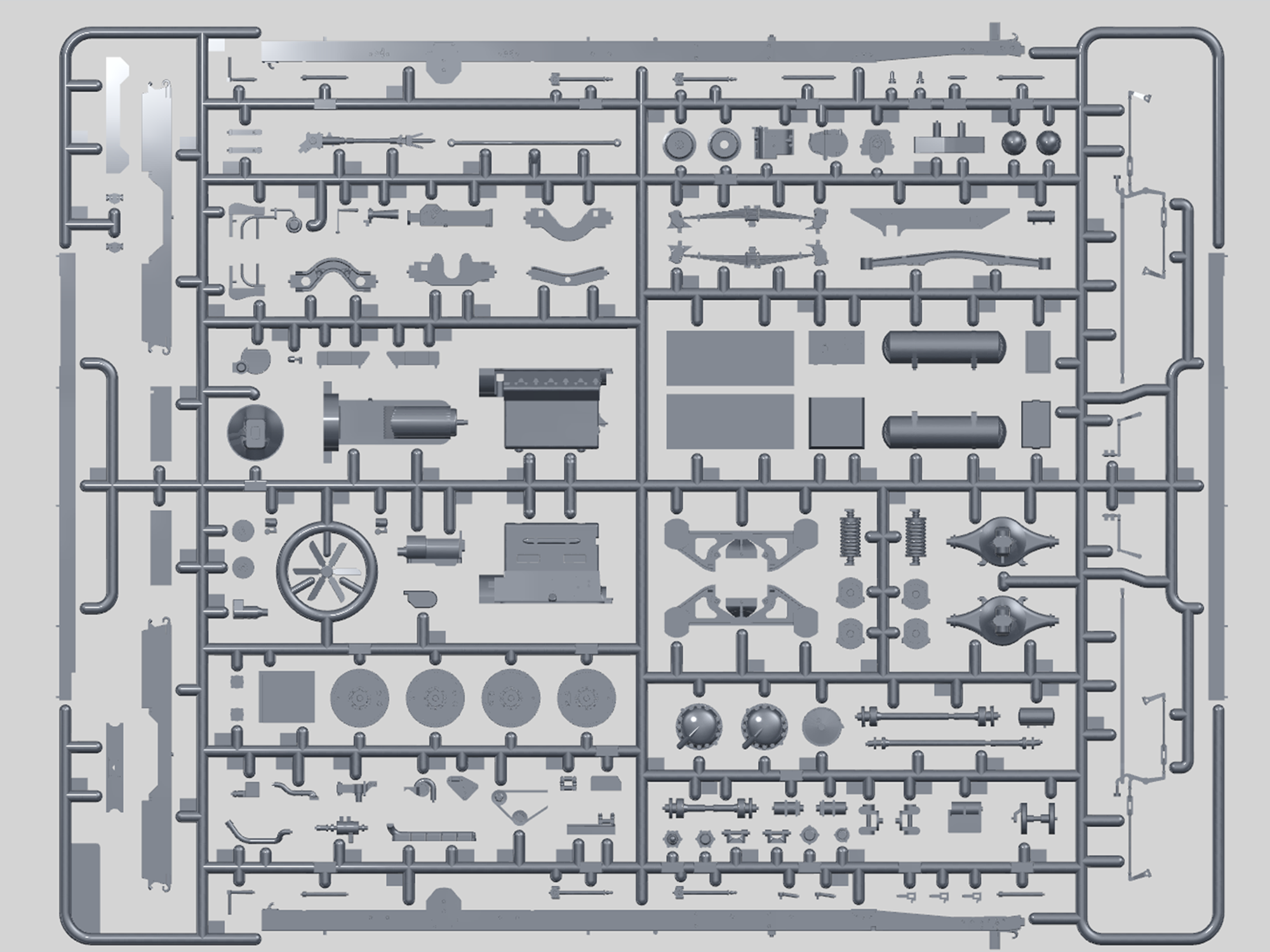 ICM 35462 Scale model kit car 1:35 Krupp L3H163 Kfz.72 WWII German radio truck
