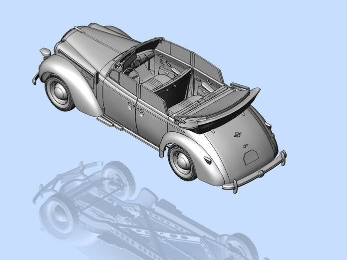 ICM 35471 Plastic model kit Scale 1:35 Admiral Cabriolet, WWII German Staff Car