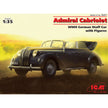 ICM 35471 Plastic model kit Scale 1:35 Admiral Cabriolet, WWII German Staff Car