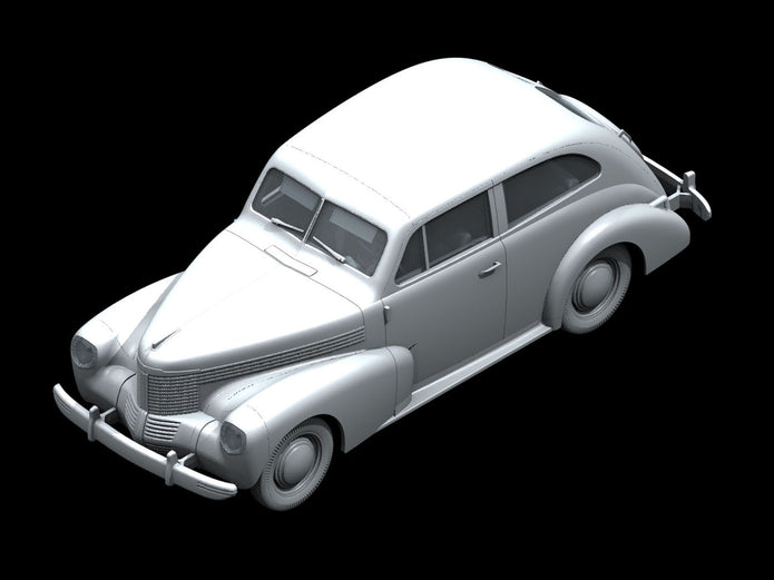 ICM35476 Plastic model kit Scale 1:35 Kapitan 2door saloon WWII German staff car