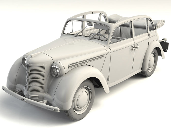 ICM 35484 Plastic model kit Scale 1:35 Moskvitch-401-420A, Soviet passenger car