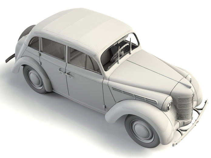 ICM 35484 Plastic model kit Scale 1:35 Moskvitch-401-420A, Soviet passenger car