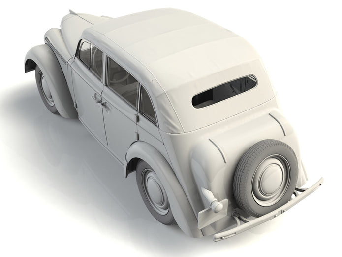 ICM 35484 Plastic model kit Scale 1:35 Moskvitch-401-420A, Soviet passenger car