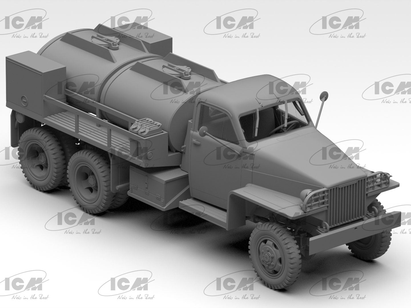 Studebaker US6-U5. WWII US Gasoline Tank Truk Plastic Model Kit 1:35 ICM 35492