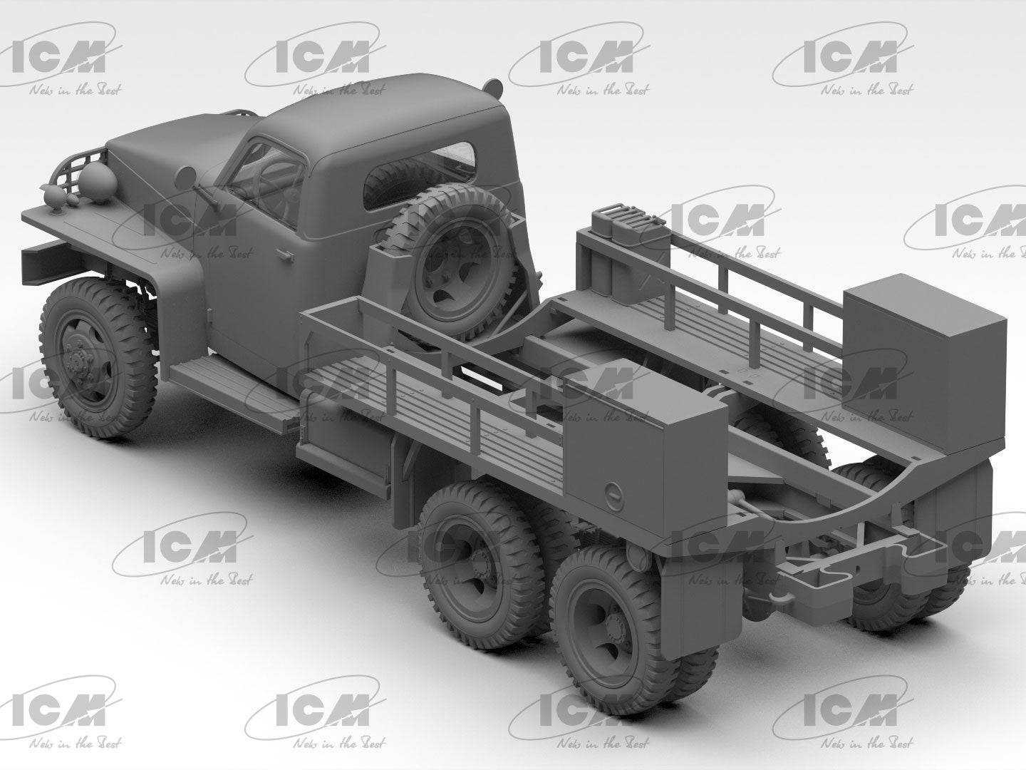 Studebaker US6-U5. WWII US Gasoline Tank Truk Plastic Model Kit 1:35 ICM 35492