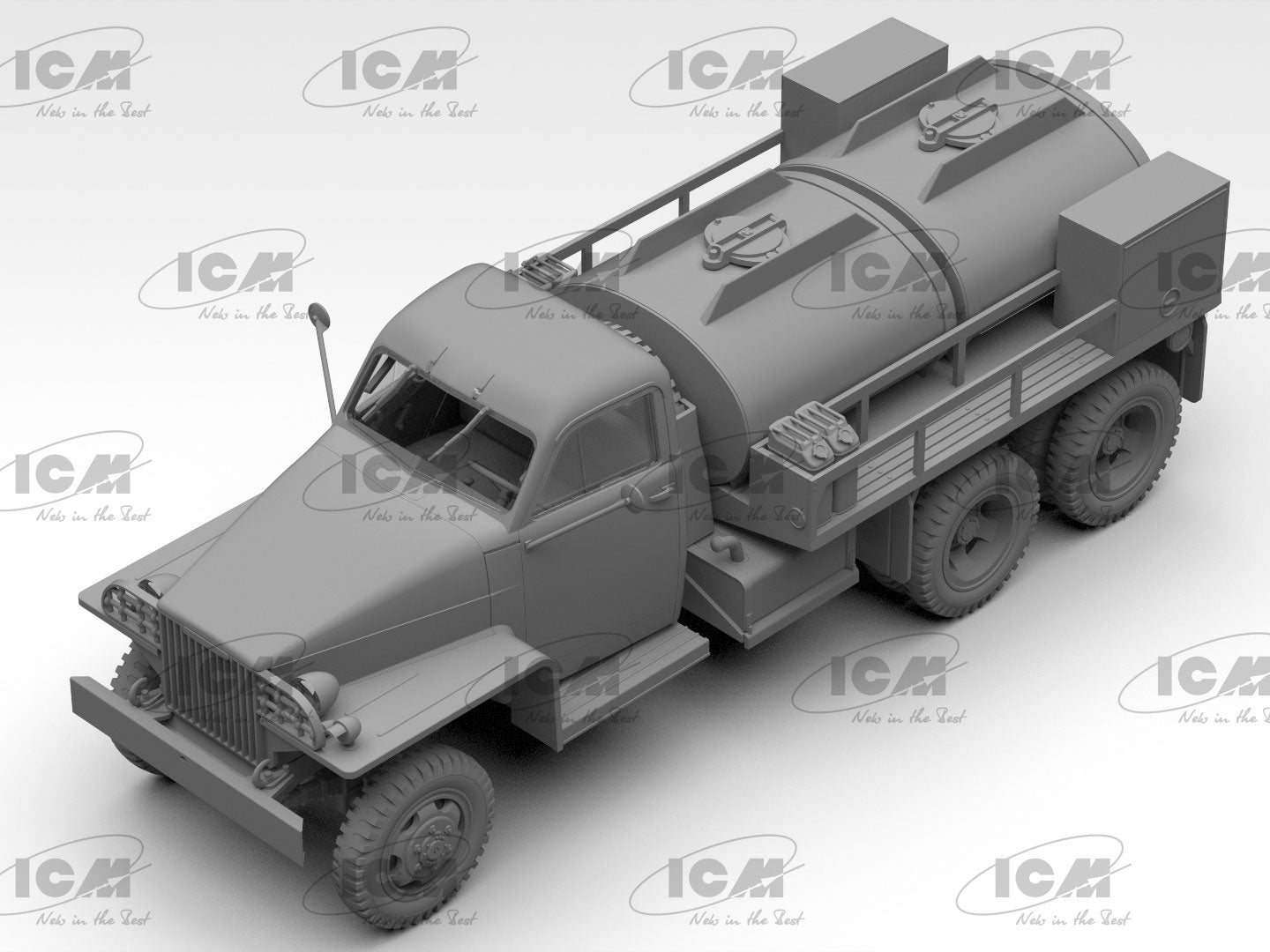 Studebaker US6-U5. WWII US Gasoline Tank Truk Plastic Model Kit 1:35 ICM 35492