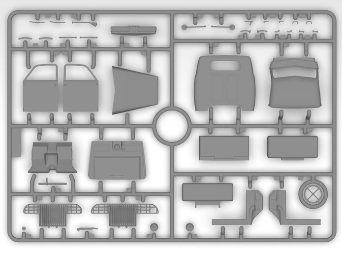 Studebaker US6-U3 in German Service Scale 1:35 ICM35493 Plastic Model Truck Kit