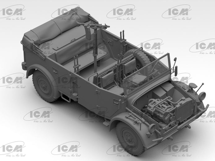 Kfz.70 with MG 34. WWII German military vehicle Plastic Model Kit 1:35 ICM 35502