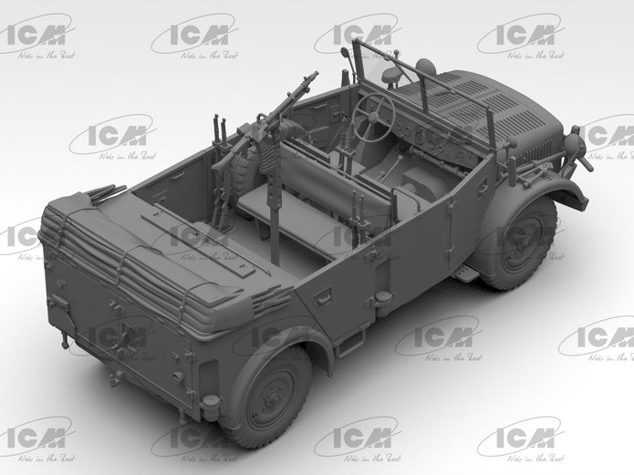 Kfz.70 with MG 34. WWII German military vehicle Plastic Model Kit 1:35 ICM 35502