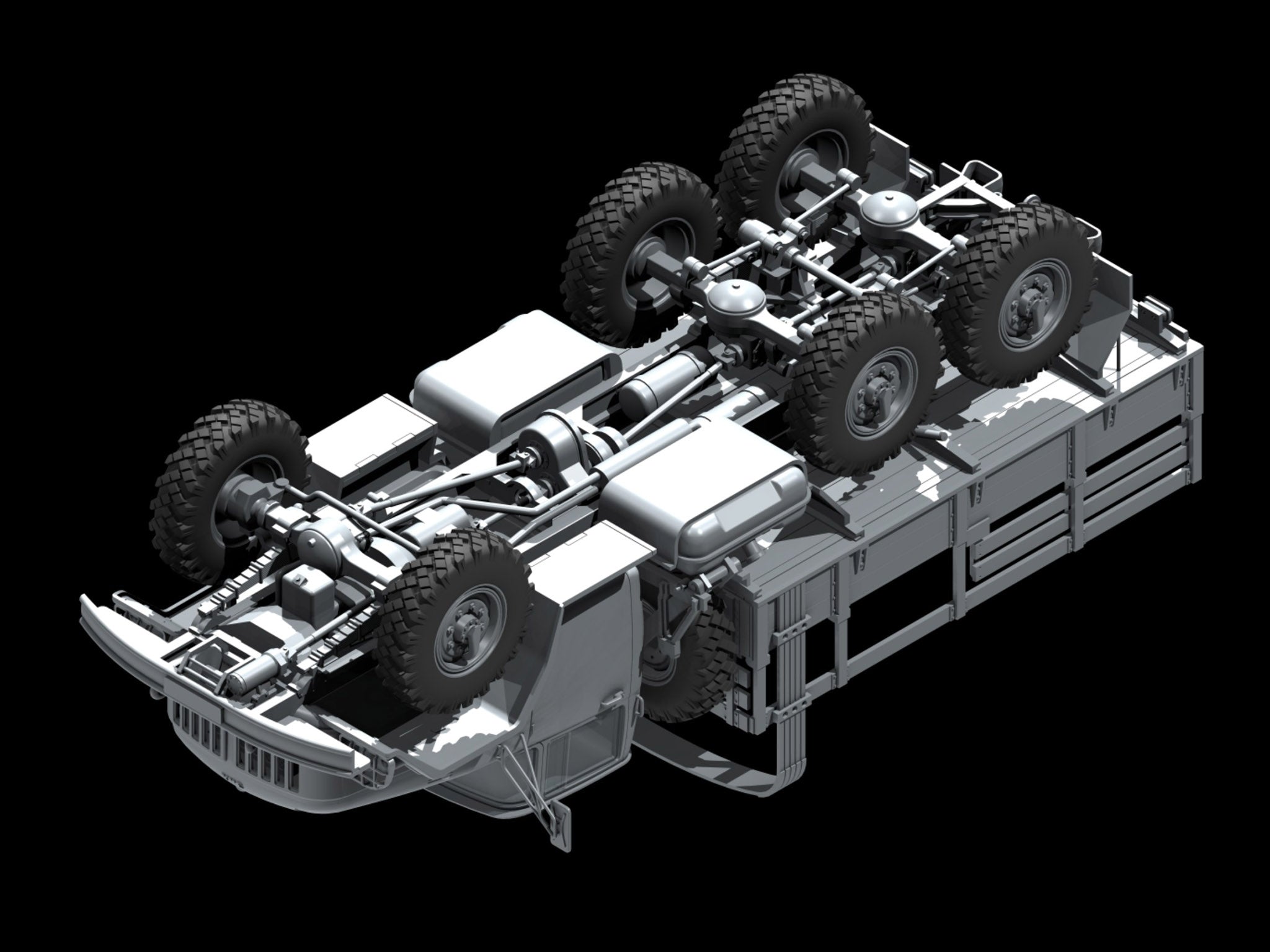 ICM 35515 Plastic model car kit Scale 1:35 ZiL-131, Soviet Army Truck kits model