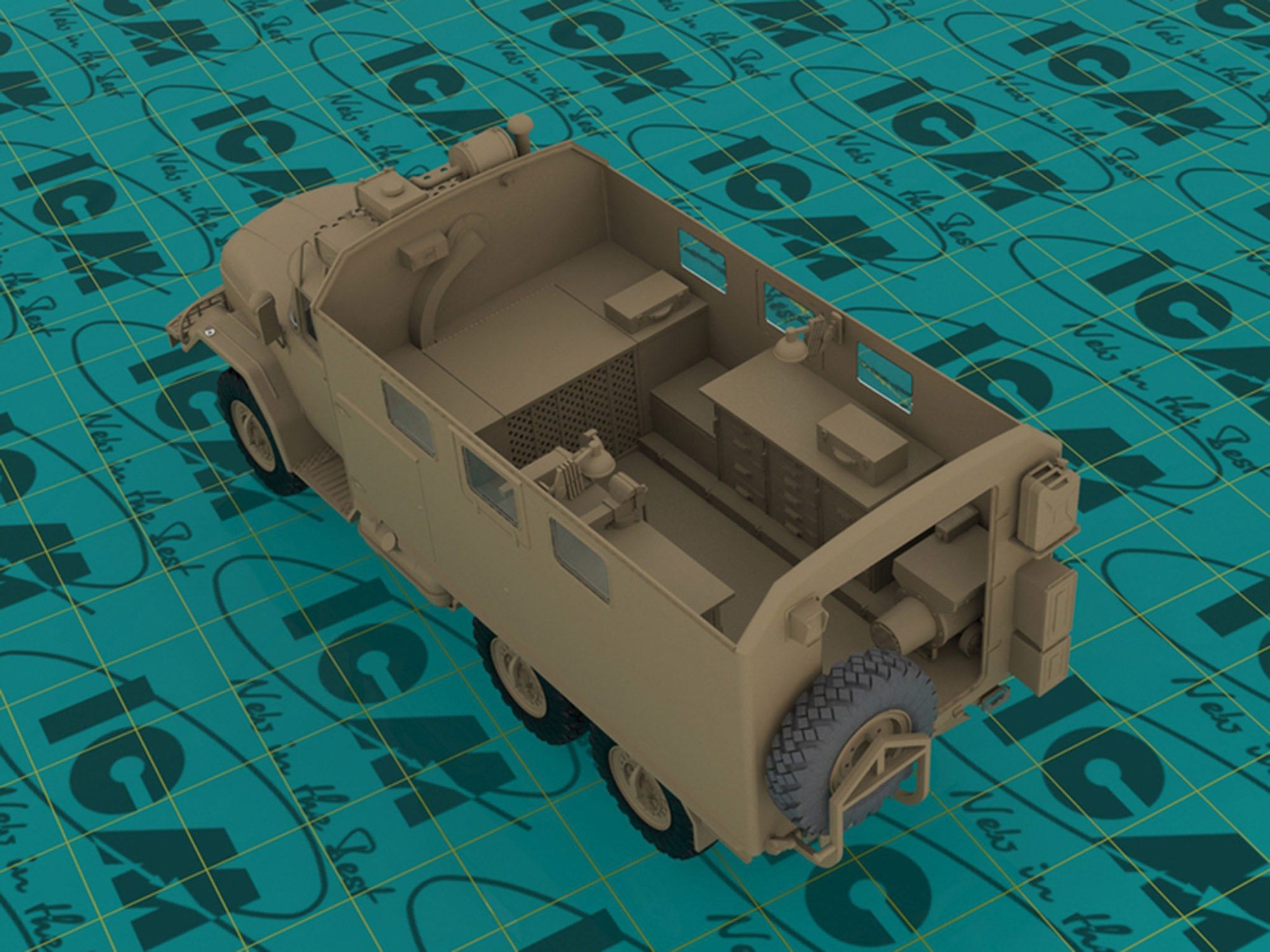 ICM 35518 Plastic model kit Scale 1:35 Soviet vehicle ZiL-131, Emergency service