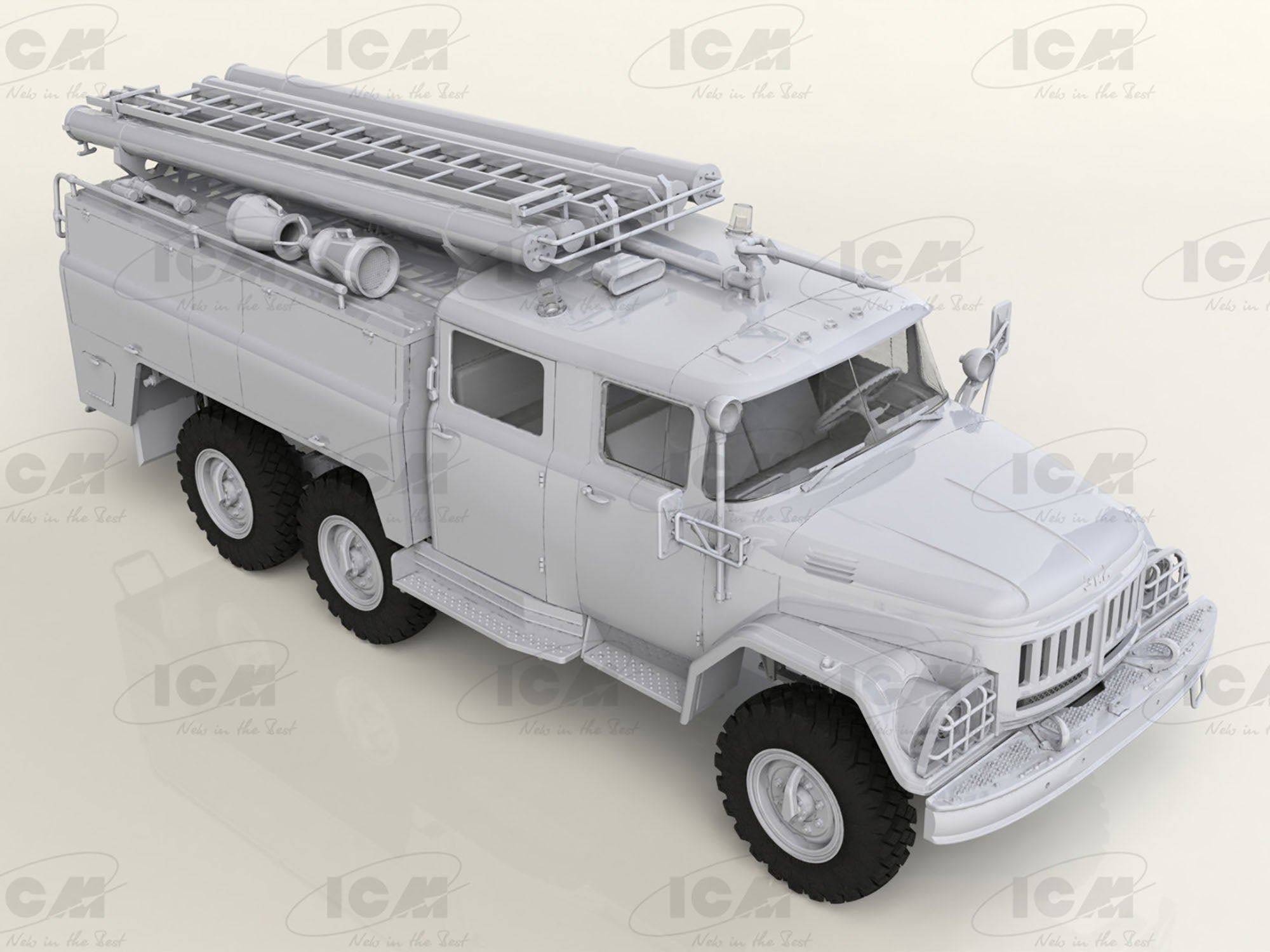 ICM 35519 Plastic model kit Scale 1:35 Soviet Firetruck AC-40-173A modelling kit
