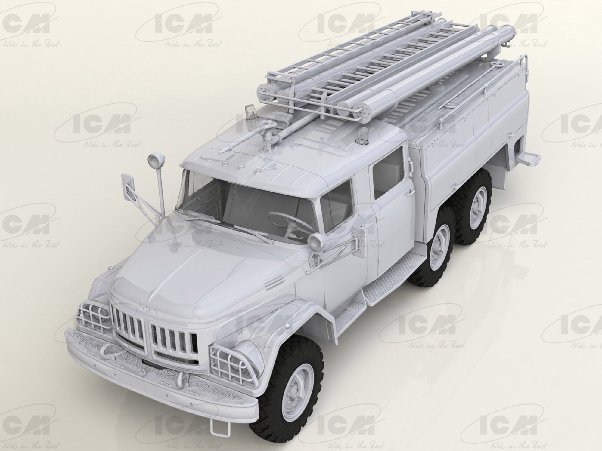 ICM 35519 Plastic model kit Scale 1:35 Soviet Firetruck AC-40-173A modelling kit